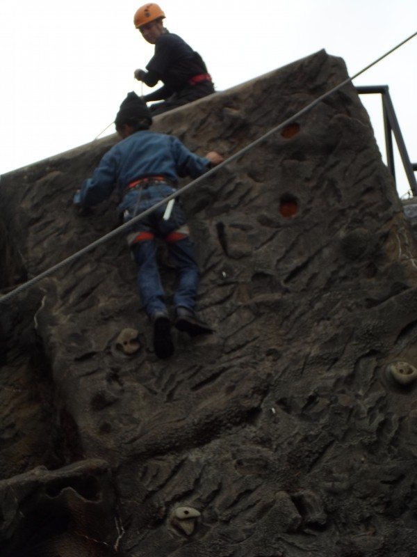 Warren rock climbing